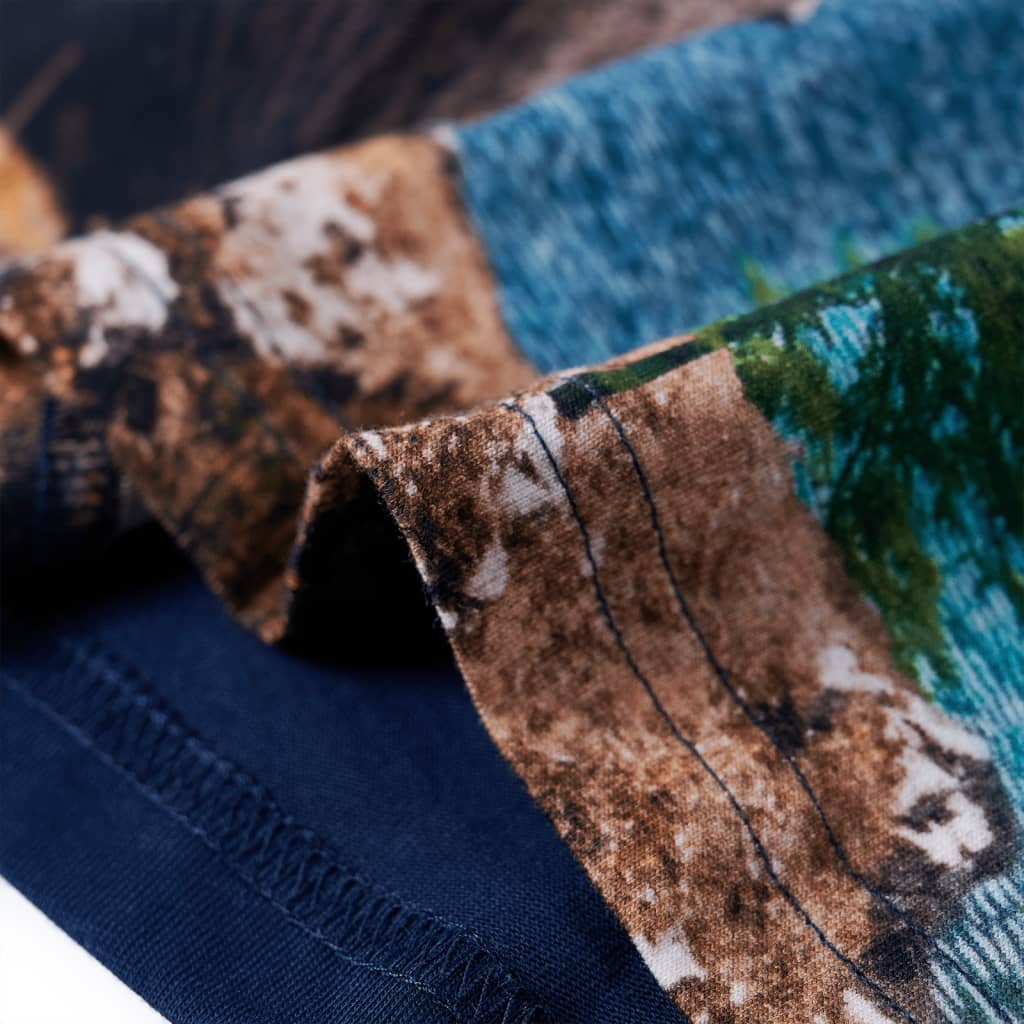 T-shirt manches longues pour enfant taille 92 bleu marine - 92 (1 5-2 ans) - number 6.