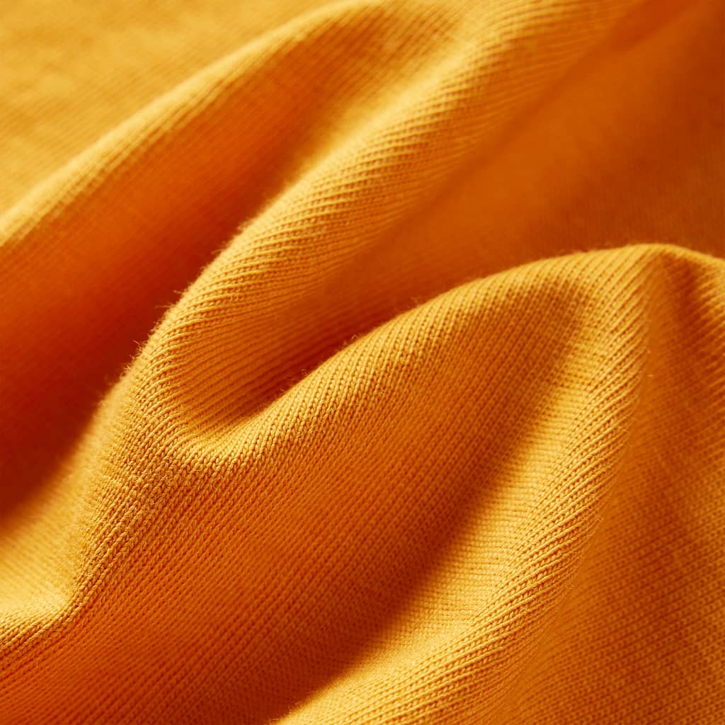 T-shirt manches longues pour enfant taille 92 jaune ocre - ocre, 92 (1 5-2 ans) - number 7.
