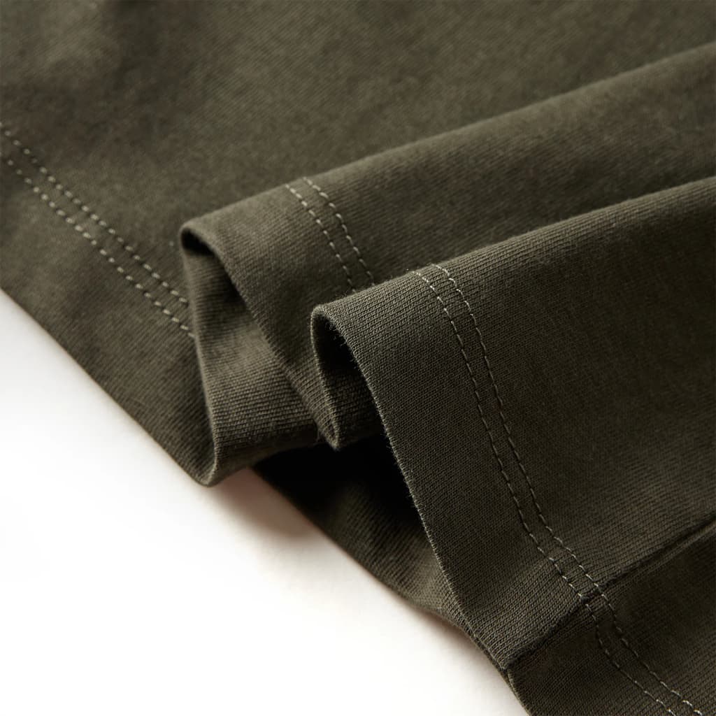 T-shirt à manches longues pour enfant taille 92 - kaki, 92 (1 5-2 ans) - number 6.