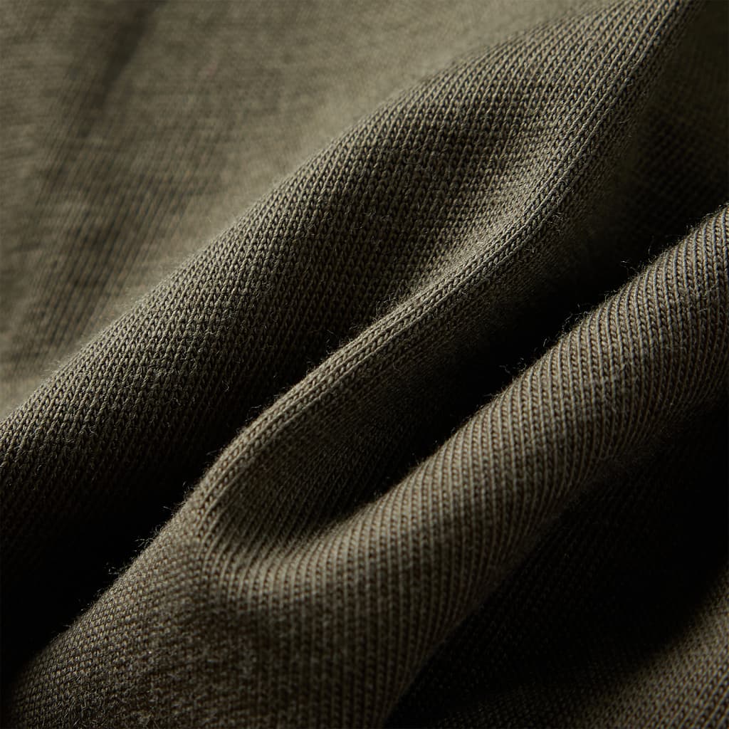 T-shirt à manches longues pour enfant taille 92 - kaki, 92 (1 5-2 ans) - number 7.