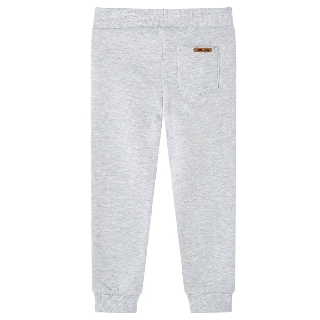 Pantalon de jogging pour enfant taille 92 gris chiné - gris, 128 (7-8 ans) - number 2.