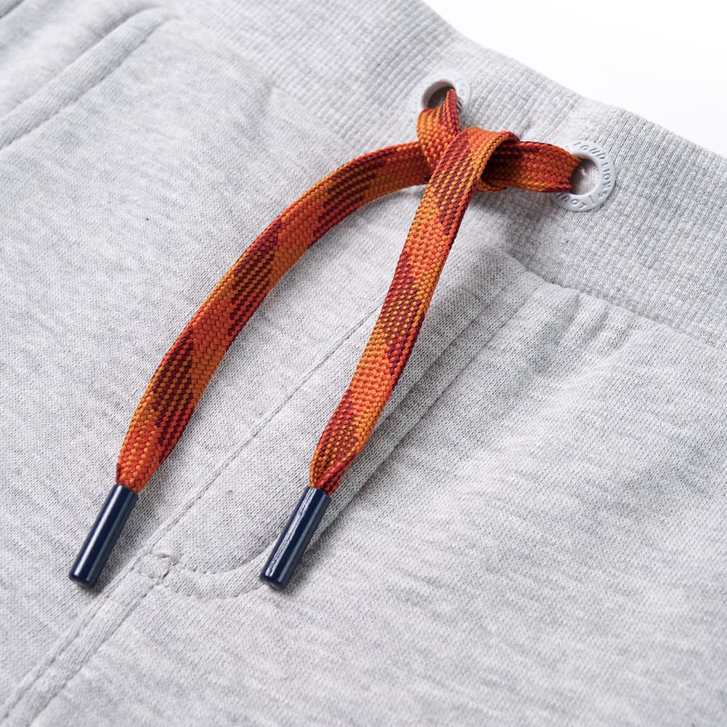 Pantalon de jogging pour enfant taille 92 gris chiné - gris, 128 (7-8 ans) - number 4.