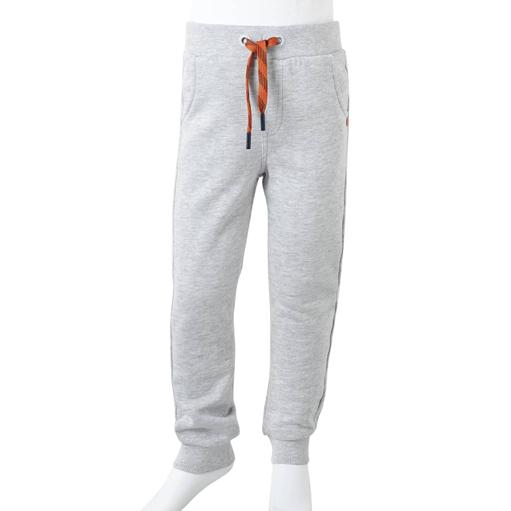 Pantalon de jogging pour enfant taille 92 gris chiné - gris, 128 (7-8 ans) - number 9.