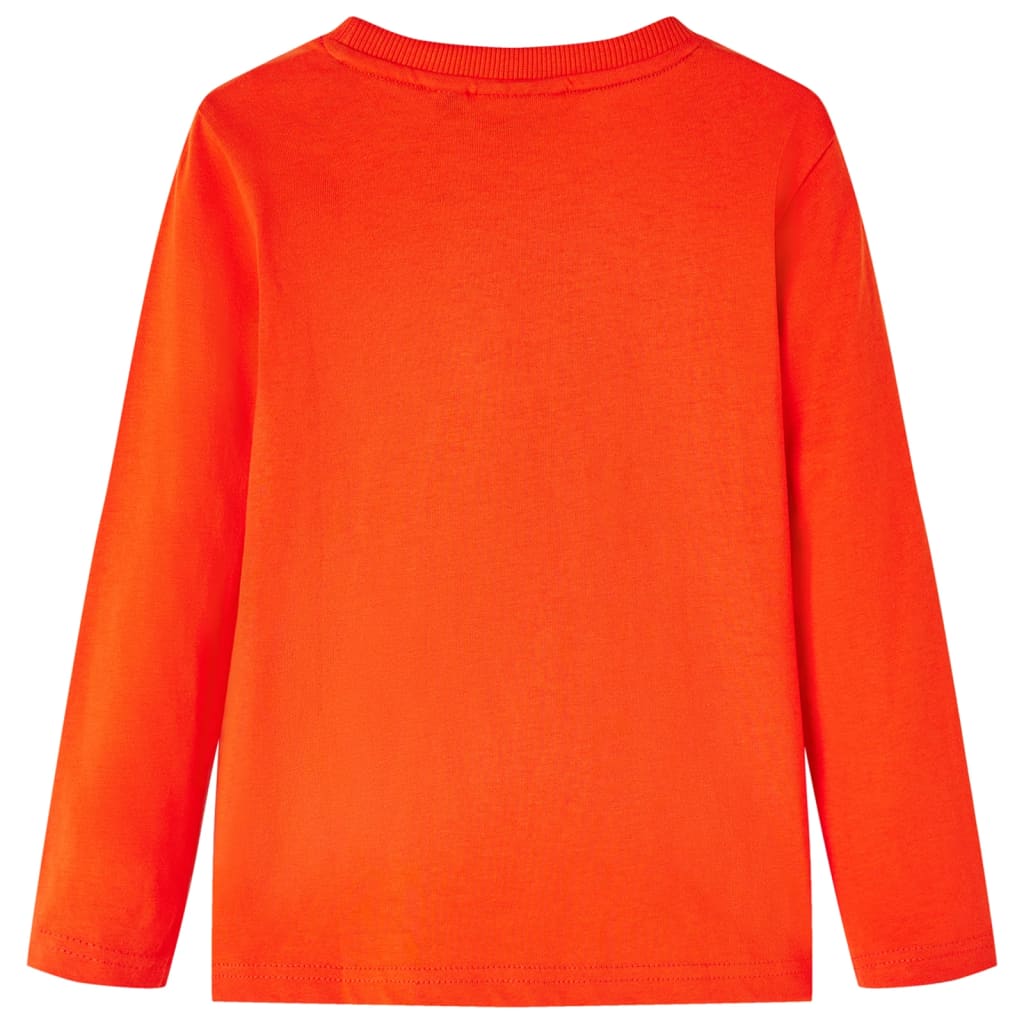 T-shirt manches longues pour enfant taille 92 cm orange - 92 (1 5-2 ans) - number 2.