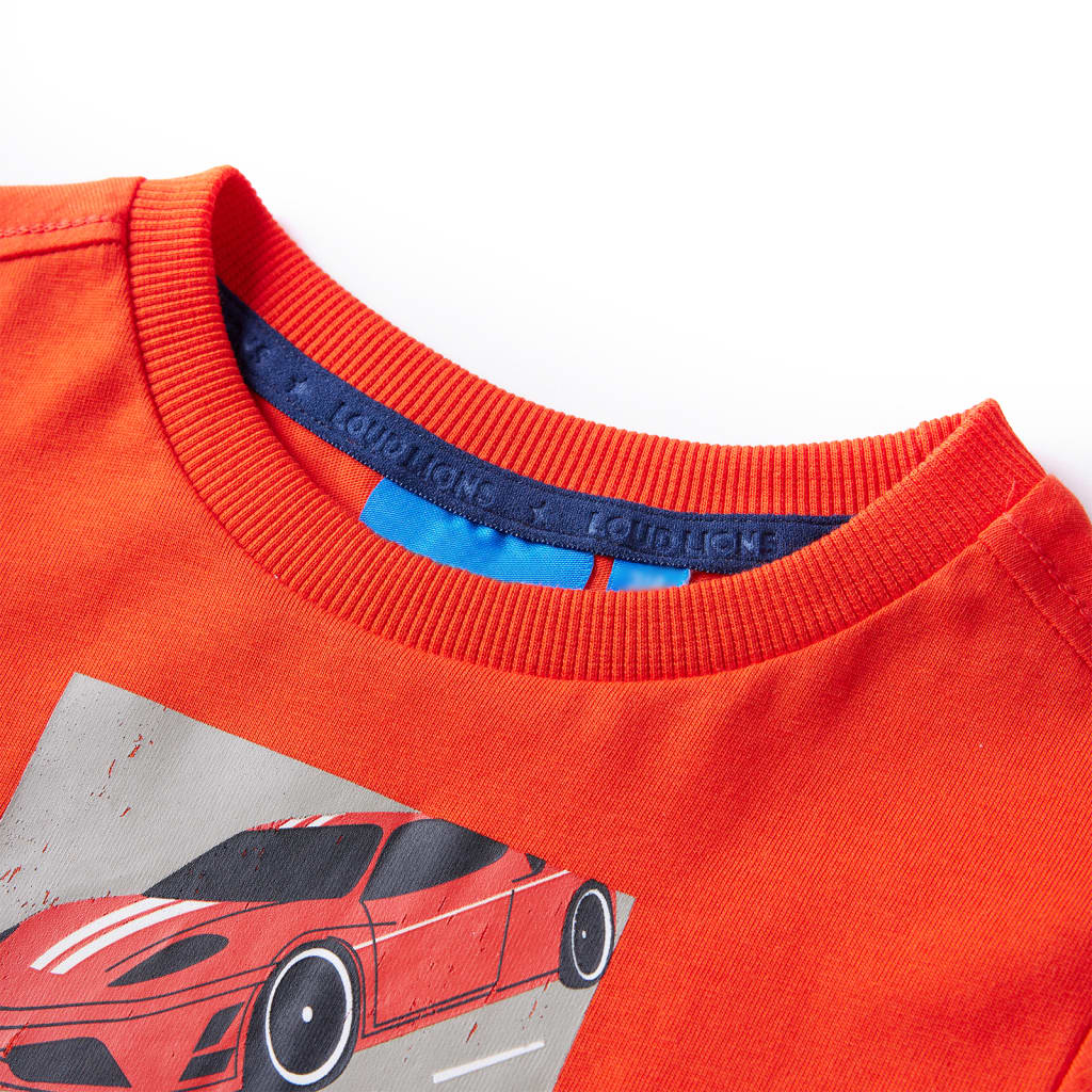 T-shirt manches longues pour enfant taille 92 cm orange - 92 (1 5-2 ans) - number 3.