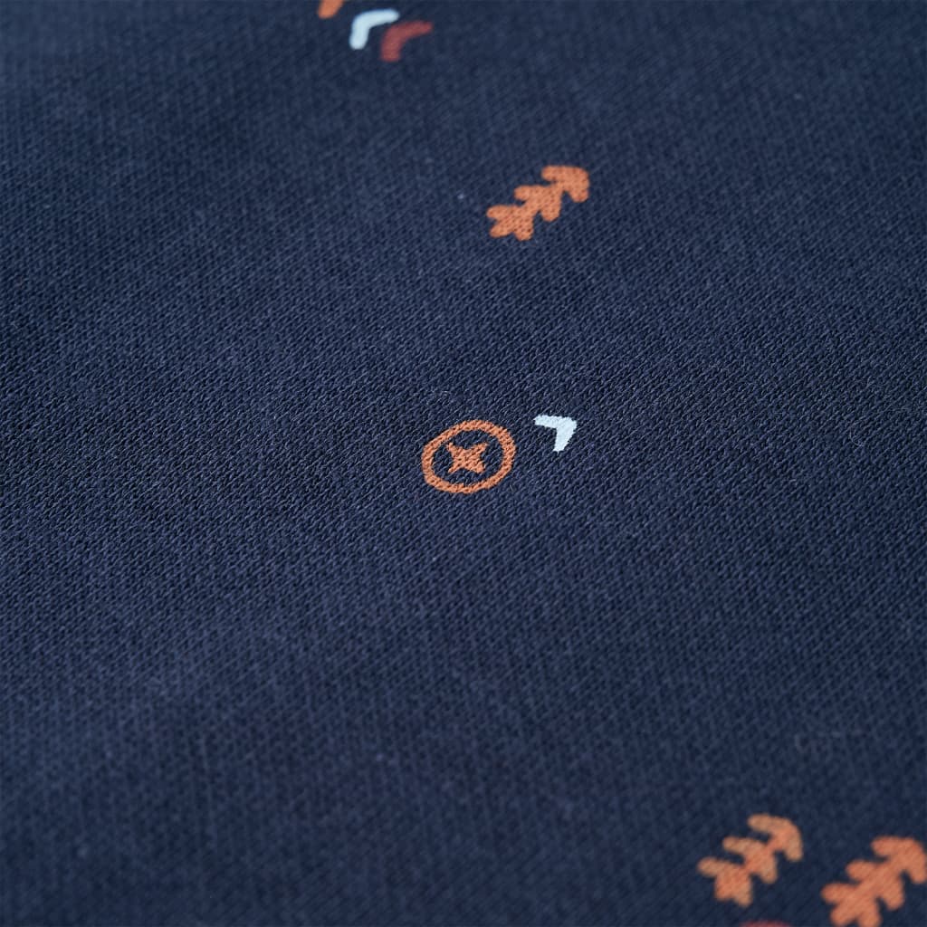 Sweat-shirt pour enfant taille 116 bleu foncé chiné - 116 (5-6 ans) - number 4.