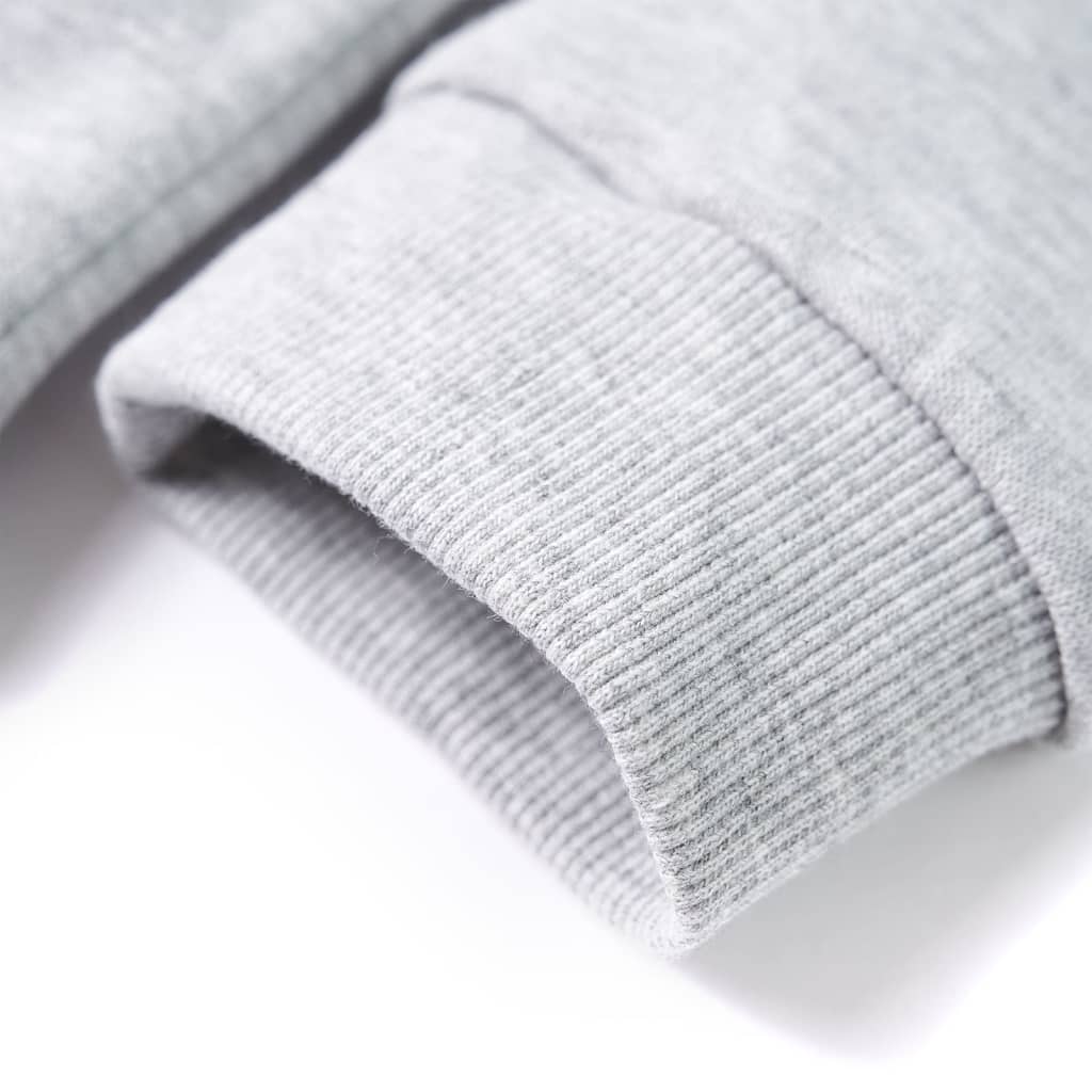 Sweat à capuche enfant taille 92 gris chiné et orange - gris, 92 (1 5-2 ans) - number 5.