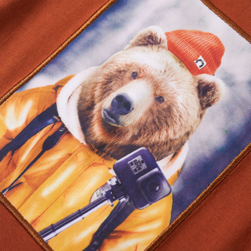 T-shirt manches longues pour enfant taille 92 cm orange - 92 (1 5-2 ans) - number 4.