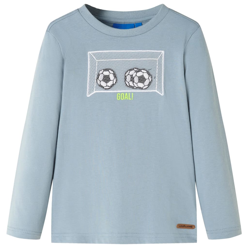 T-shirt à manches longues pour enfant taille 92 bleu clair - bleu, 92 (1 5-2 ans) - number 1.