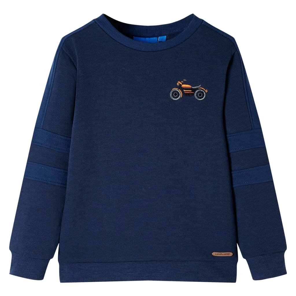 Sweat-shirt pour enfant taille 92 navy melange - bleu marine, 92 (1 5-2 ans) - number 1.