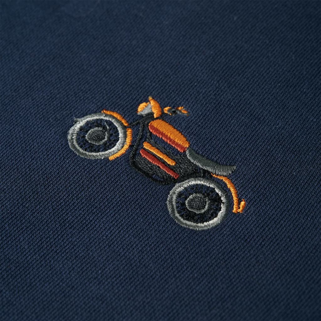 Sweat-shirt pour enfant taille 92 navy melange - bleu marine, 92 (1 5-2 ans) - number 4.