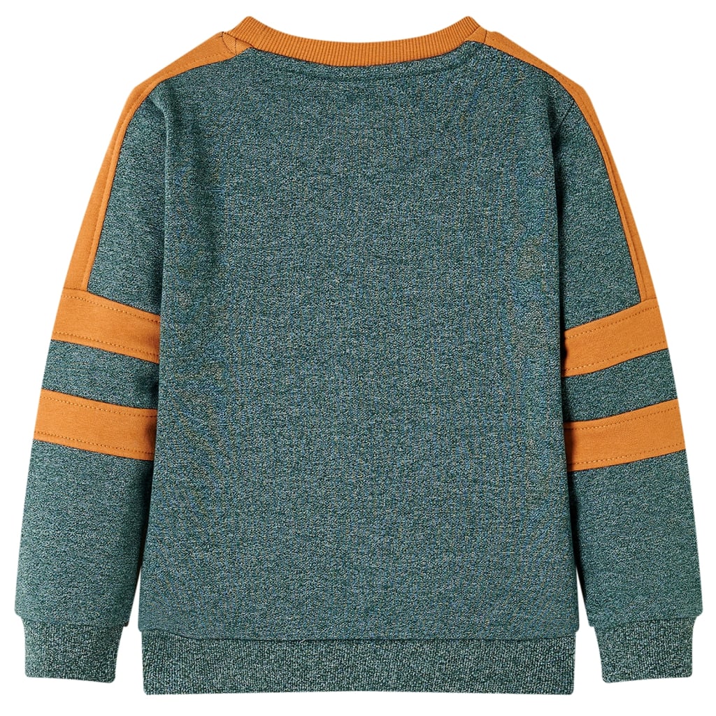 Sweat-shirt pour enfant vert foncé chiné taille 92 - vert, 92 (1 5-2 ans) - number 2.