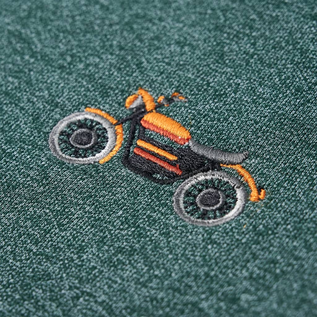 Sweat-shirt pour enfant vert foncé chiné taille 92 - vert, 92 (1 5-2 ans) - number 4.