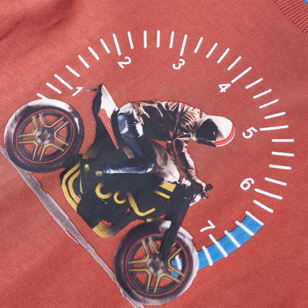 T-shirt à manches longues pour enfant taille 92 - henné, 92 (1 5-2 ans) - number 4.