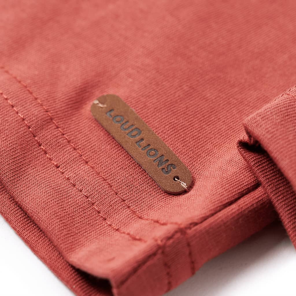 T-shirt à manches longues pour enfant taille 92 - henné, 92 (1 5-2 ans) - number 5.