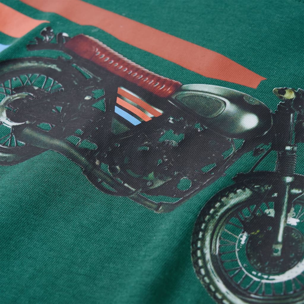 T-shirt à manches longues pour enfant taille 92 - vert, 92 (1 5-2 ans) - number 4.