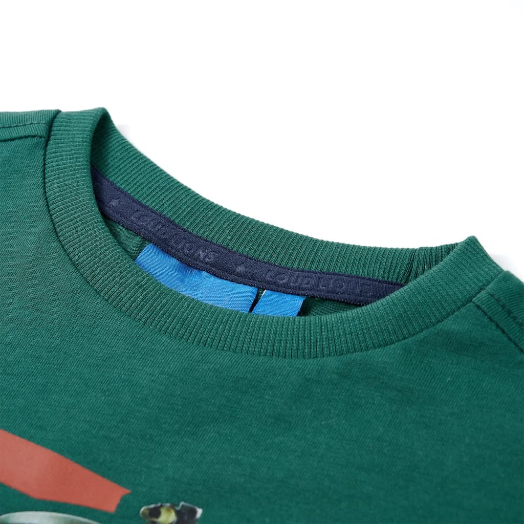T-shirt à manches longues pour enfant taille 92 - vert, 92 (1 5-2 ans) - number 3.
