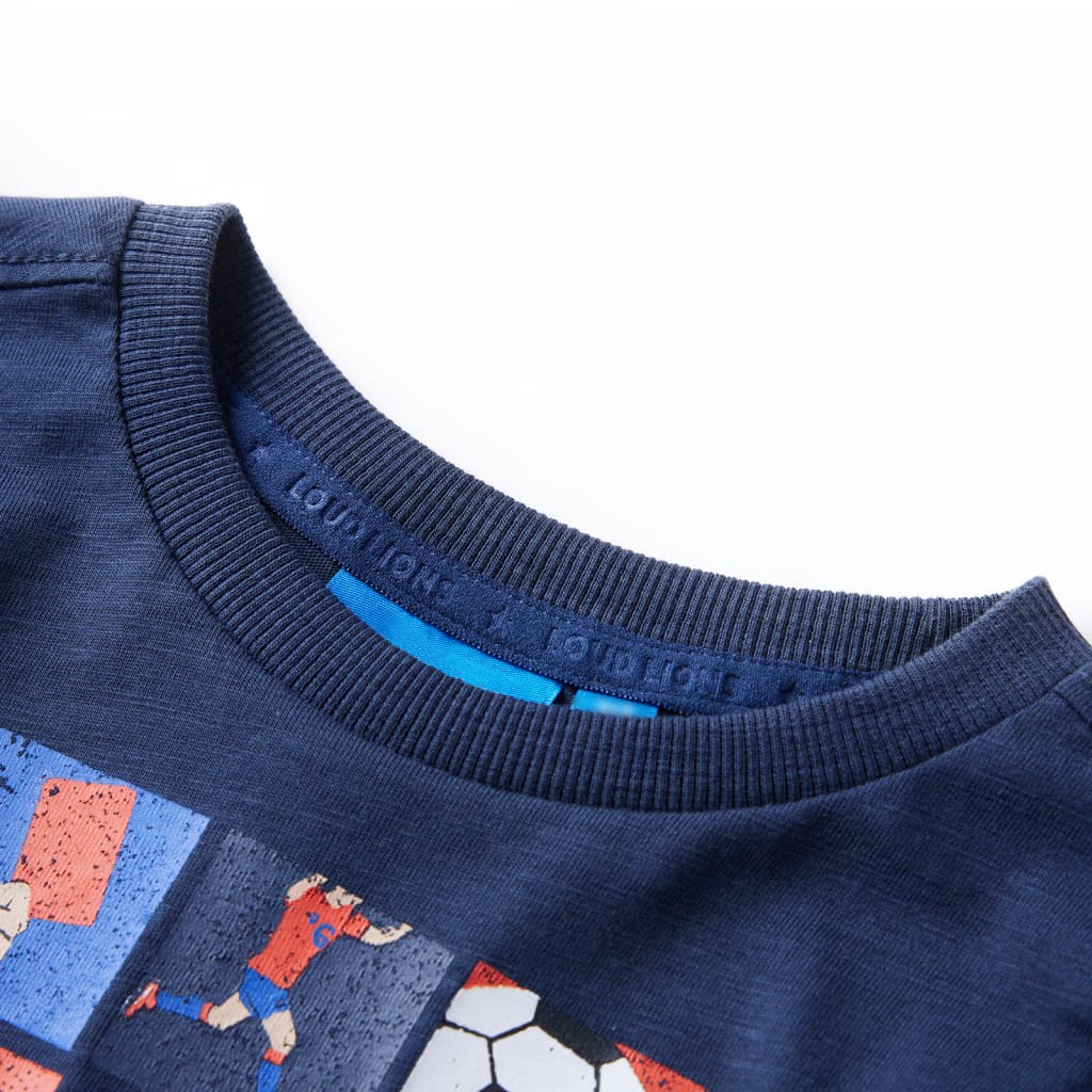 T-shirt à manches longues pour enfant taille 92 bleu marine chiné - 92 (1 5-2 ans) - number 3.