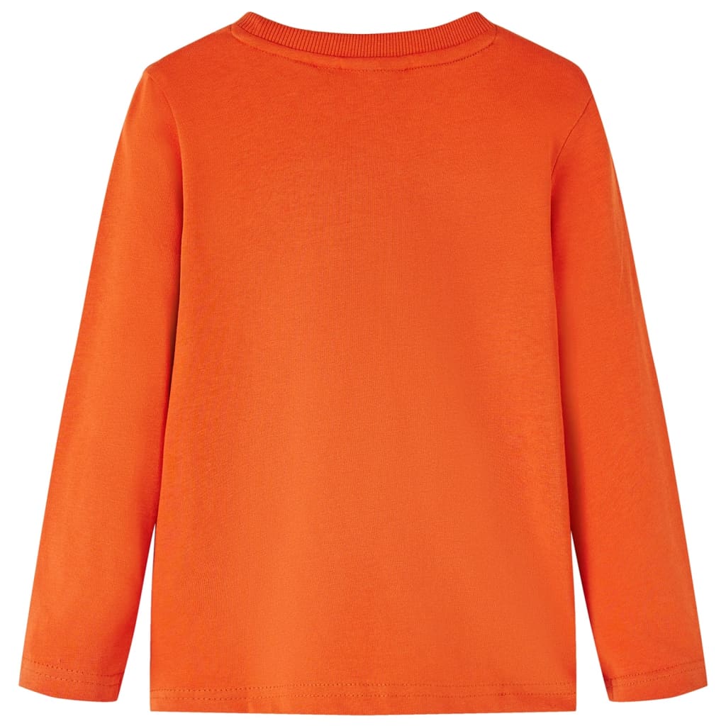 T-shirt manches longues pour enfant taille 92 orange - 92 (1 5-2 ans) - number 2.