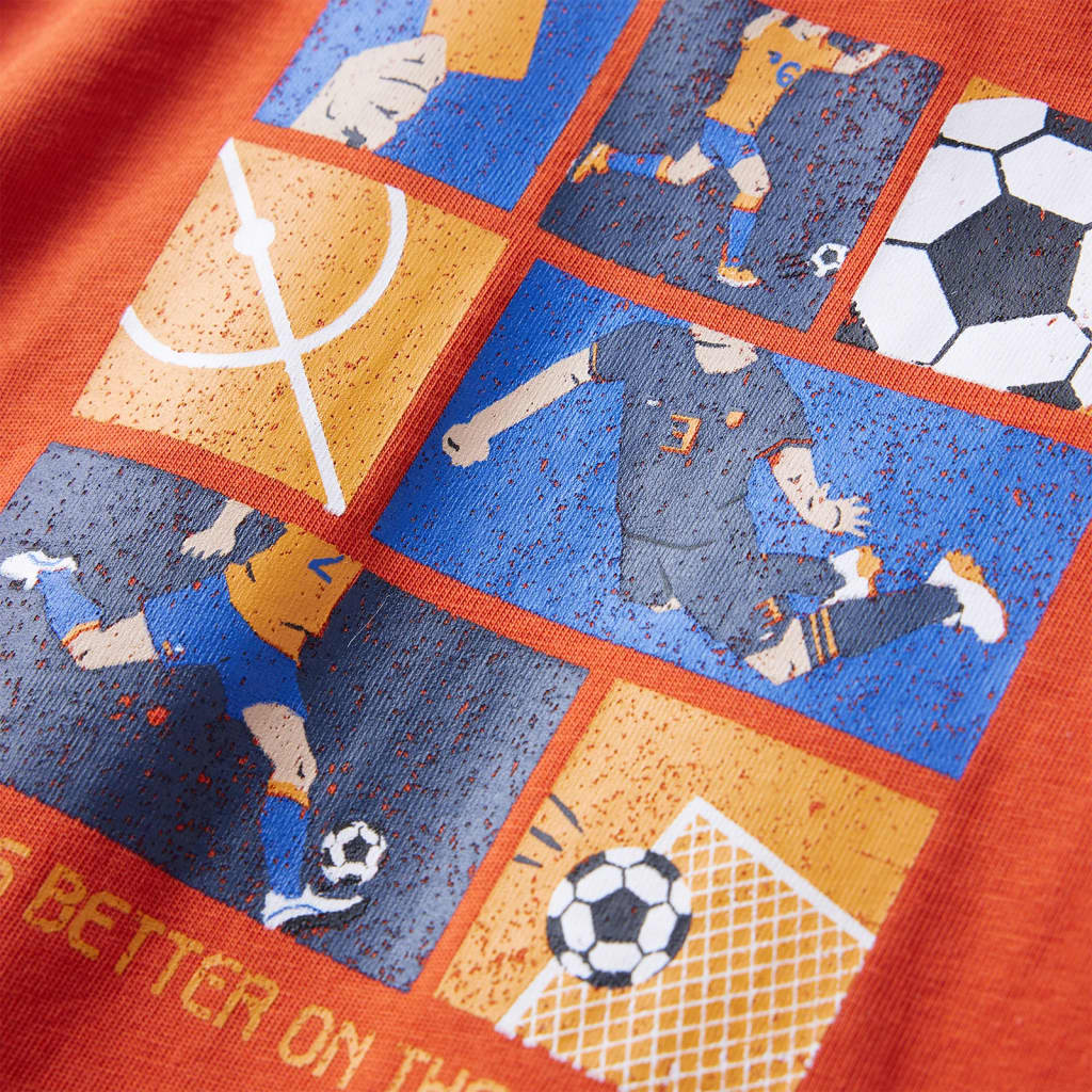 T-shirt manches longues pour enfant taille 92 orange - 92 (1 5-2 ans) - number 4.