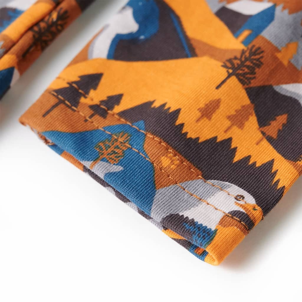 Pyjama pour enfant taille 92 couleur cognac - 92 (1 5-2 ans) - number 8.