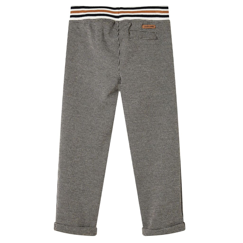 Pantalon pour enfant taille 92 écru - gris anthracite, 128 (7-8 ans) - number 2.