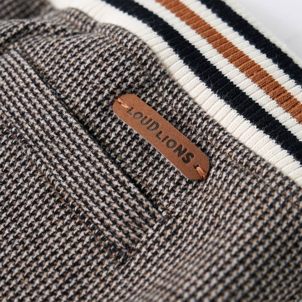 Pantalon pour enfant taille 92 écru - gris anthracite, 128 (7-8 ans) - number 6.