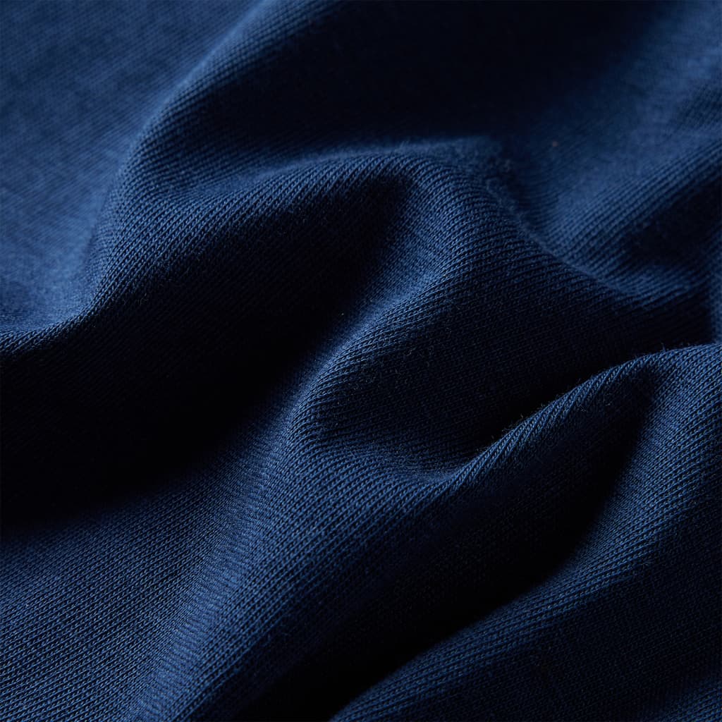 T-shirt manches longues pour enfant taille 92 - bleu marine, 92 (1 5-2 ans) - number 7.