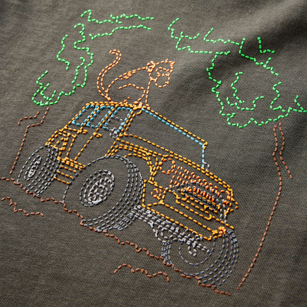 T-shirt à manches longues pour enfant taille 92 - kaki, 92 (1 5-2 ans) - number 4.