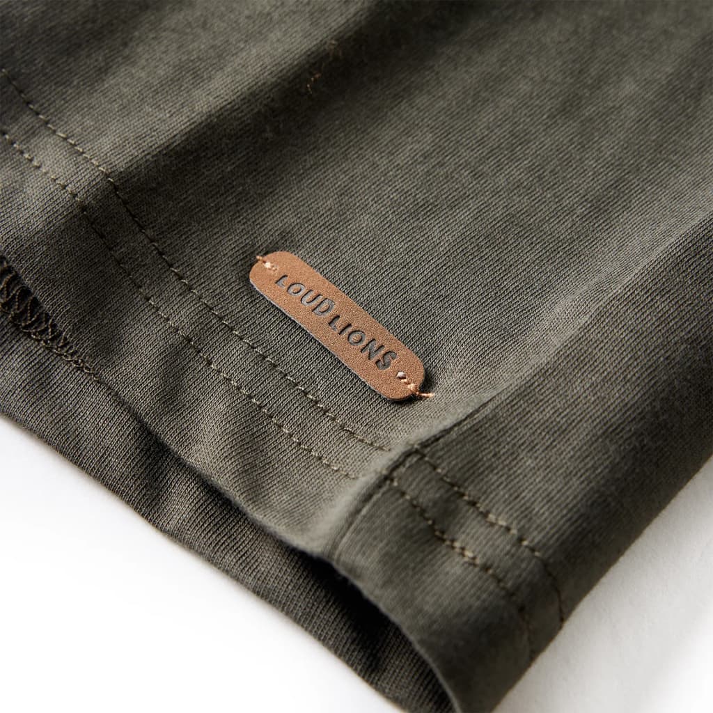 T-shirt à manches longues pour enfant taille 92 - kaki, 92 (1 5-2 ans) - number 5.