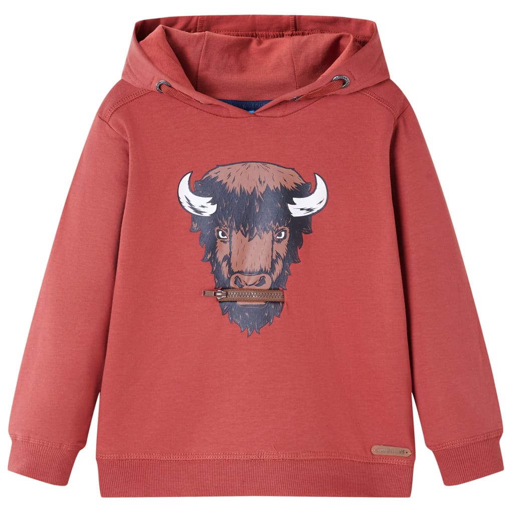 Sweat-shirt pour enfant taille 92 rouge - 92 (1 5-2 ans) - number 1.