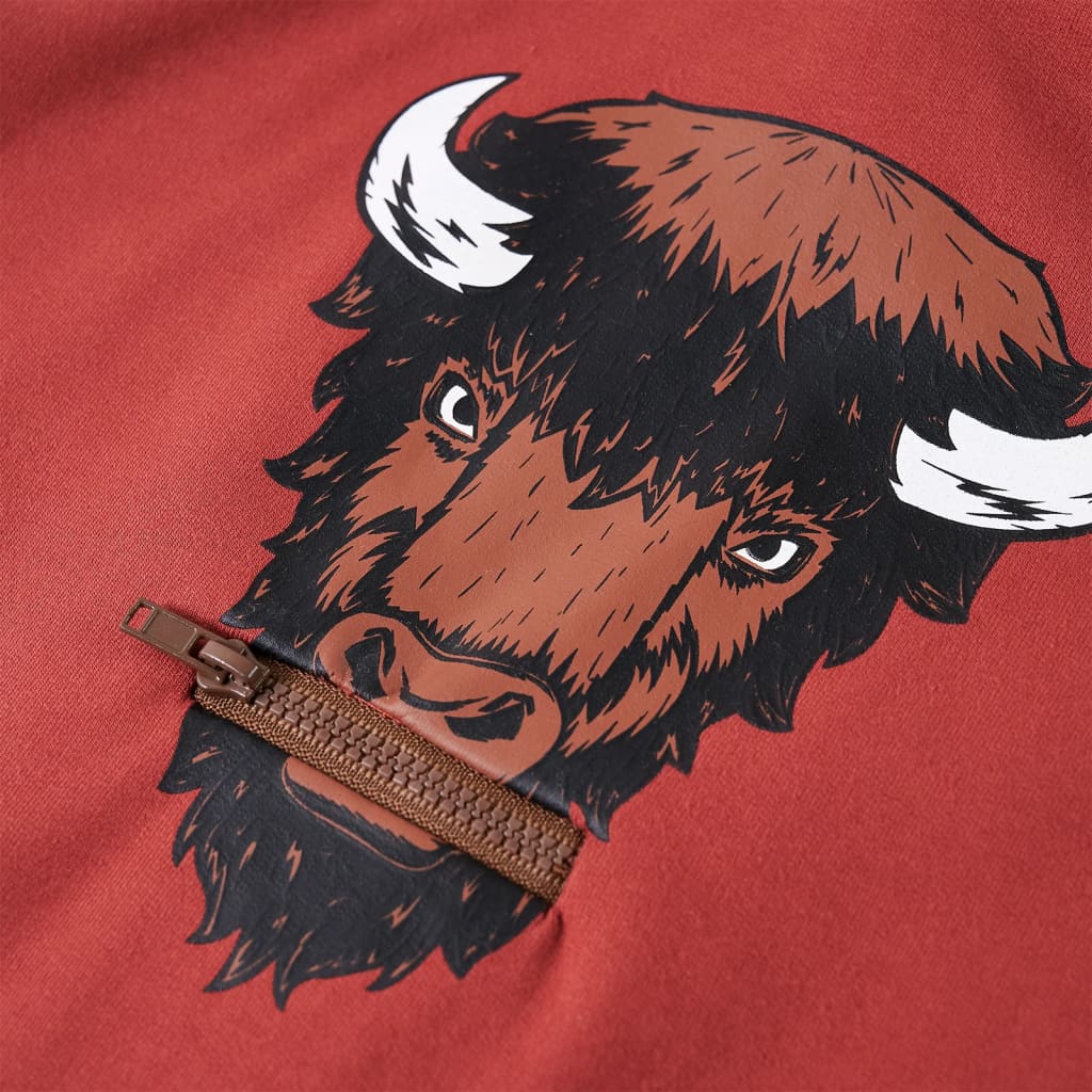 Sweat-shirt pour enfant taille 92 rouge - 92 (1 5-2 ans) - number 4.