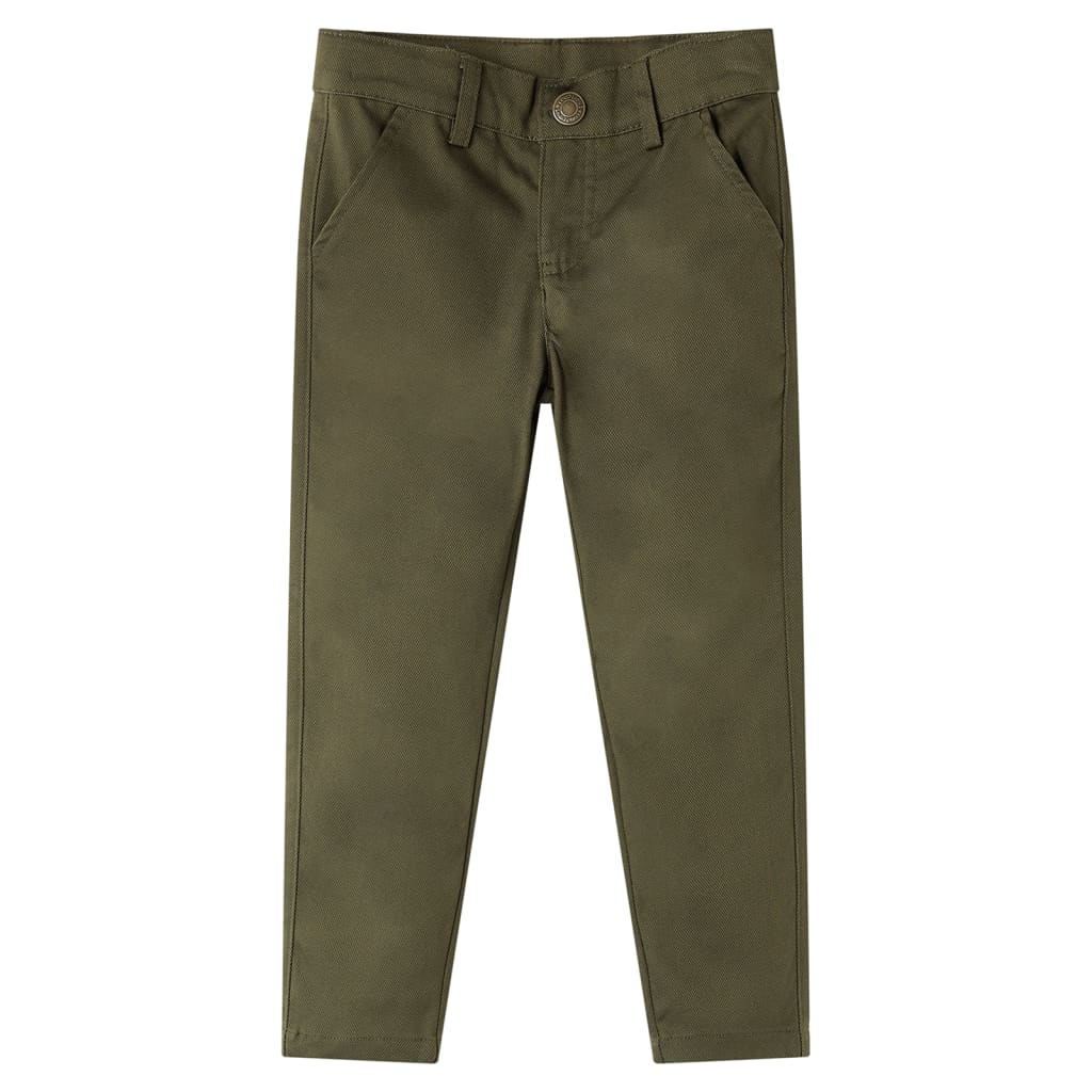 Pantalon pour enfant taille 92 - kaki, 128 (7-8 ans) - number 1.