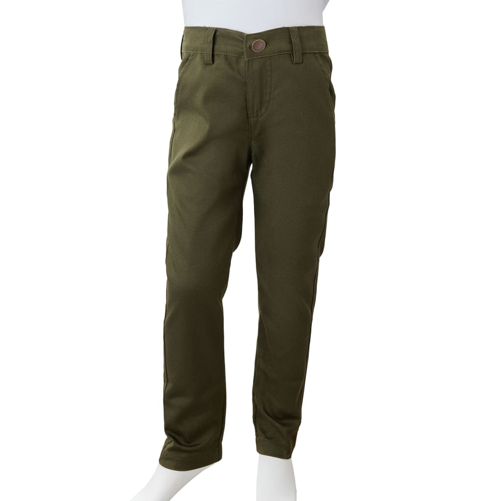 Pantalon pour enfant taille 92 - kaki, 128 (7-8 ans) - number 9.