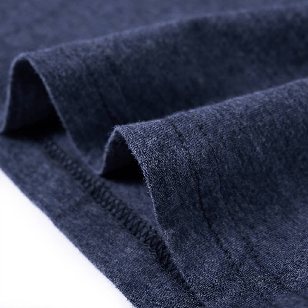 T-shirt à manches longues pour enfant taille 92 bleu foncé chiné - 92 (1 5-2 ans) - number 6.