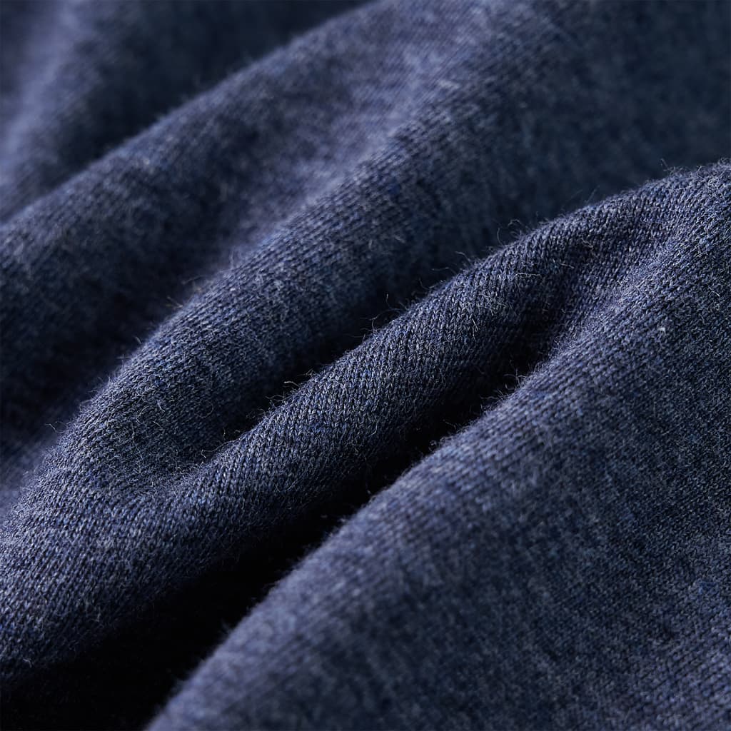 T-shirt à manches longues pour enfant taille 92 bleu foncé chiné - 92 (1 5-2 ans) - number 7.