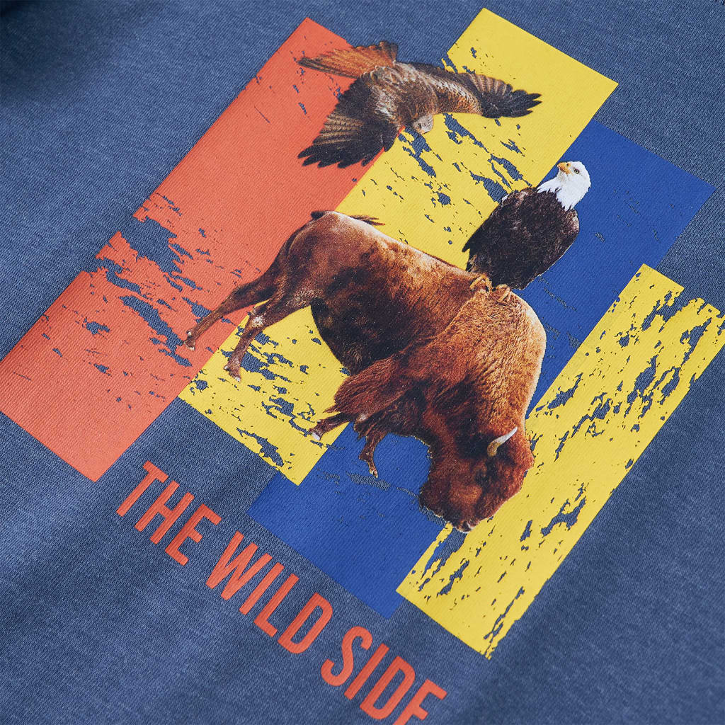 T-shirt à manches longues pour enfant taille 92 bleu chiné - 92 (1 5-2 ans) - number 4.