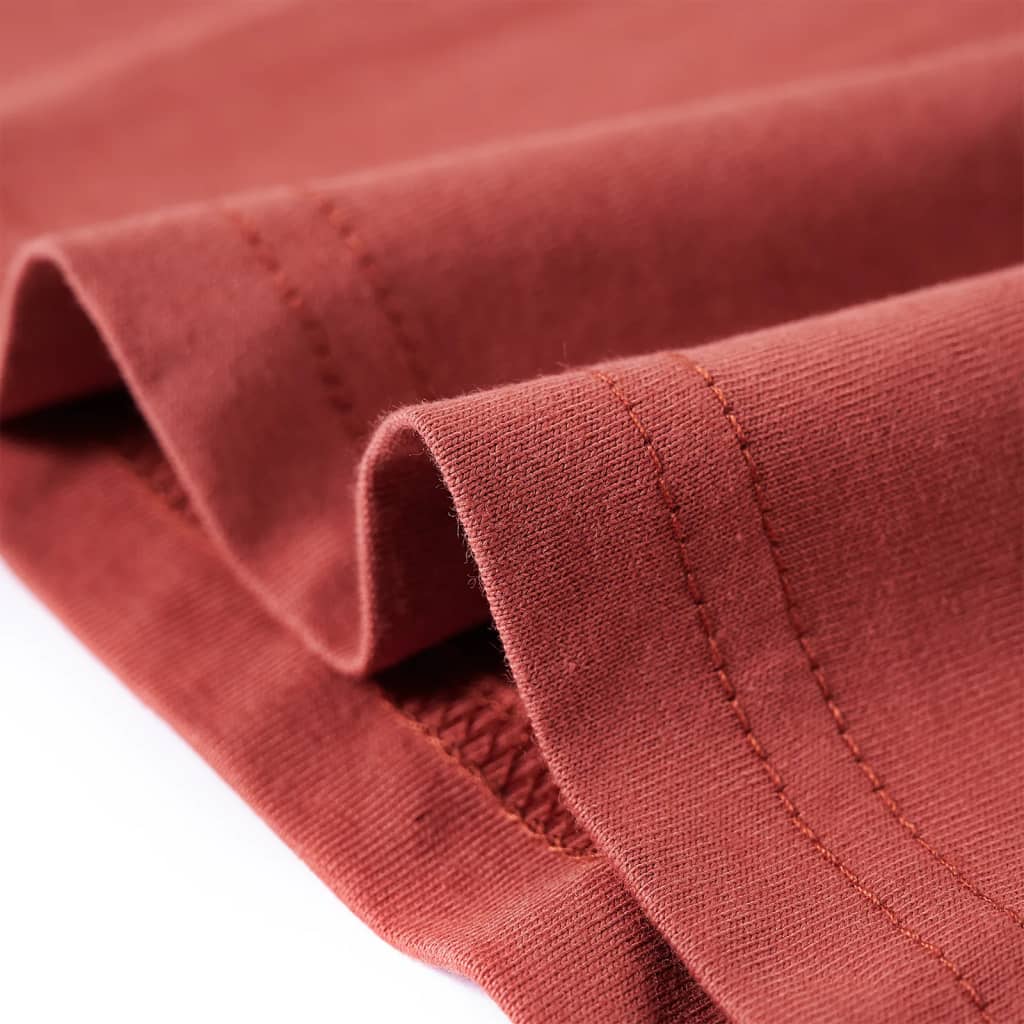 T-shirt manches longues pour enfant taille 92 couleur henné - 92 (1 5-2 ans) - number 6.