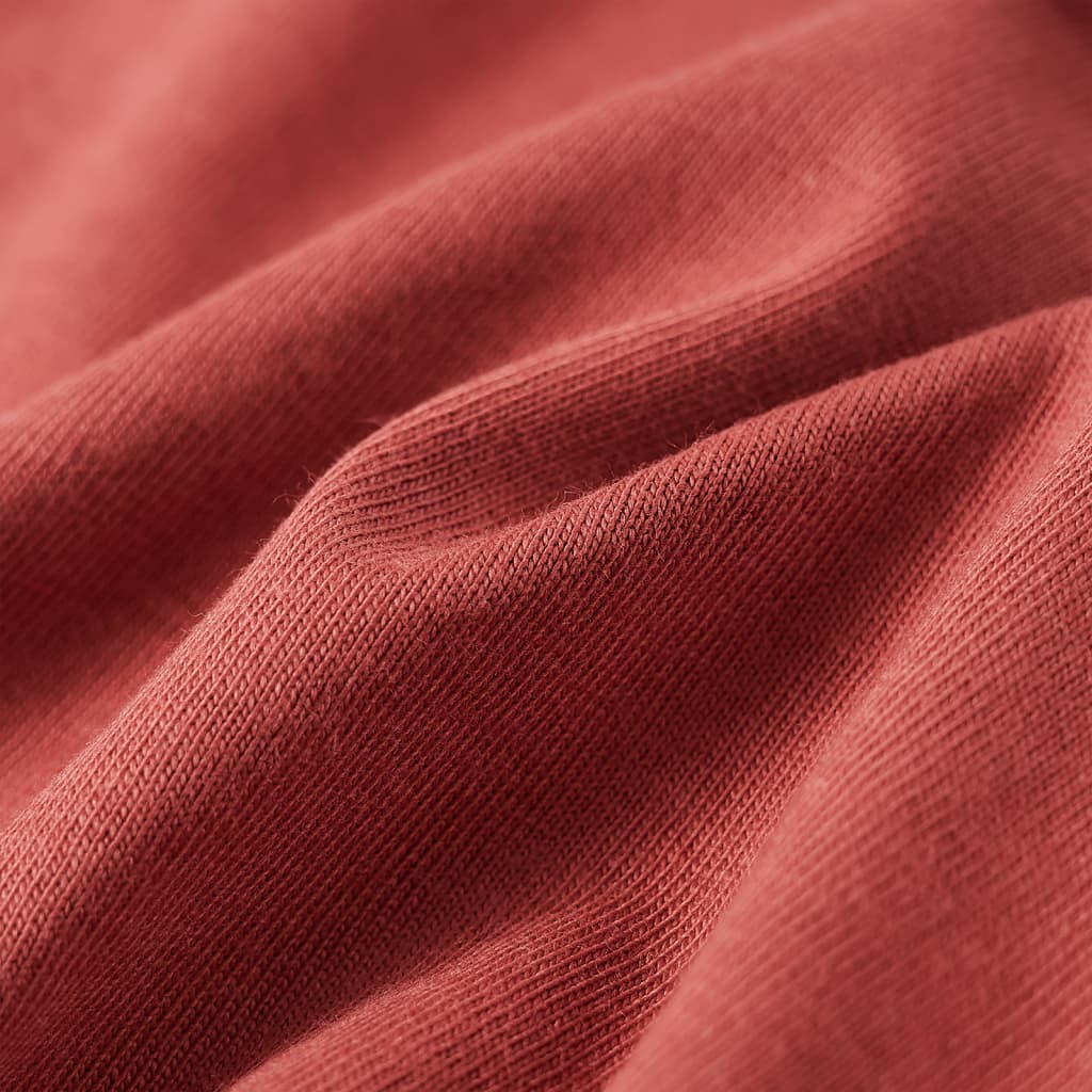 T-shirt manches longues pour enfant taille 92 couleur henné - 92 (1 5-2 ans) - number 7.