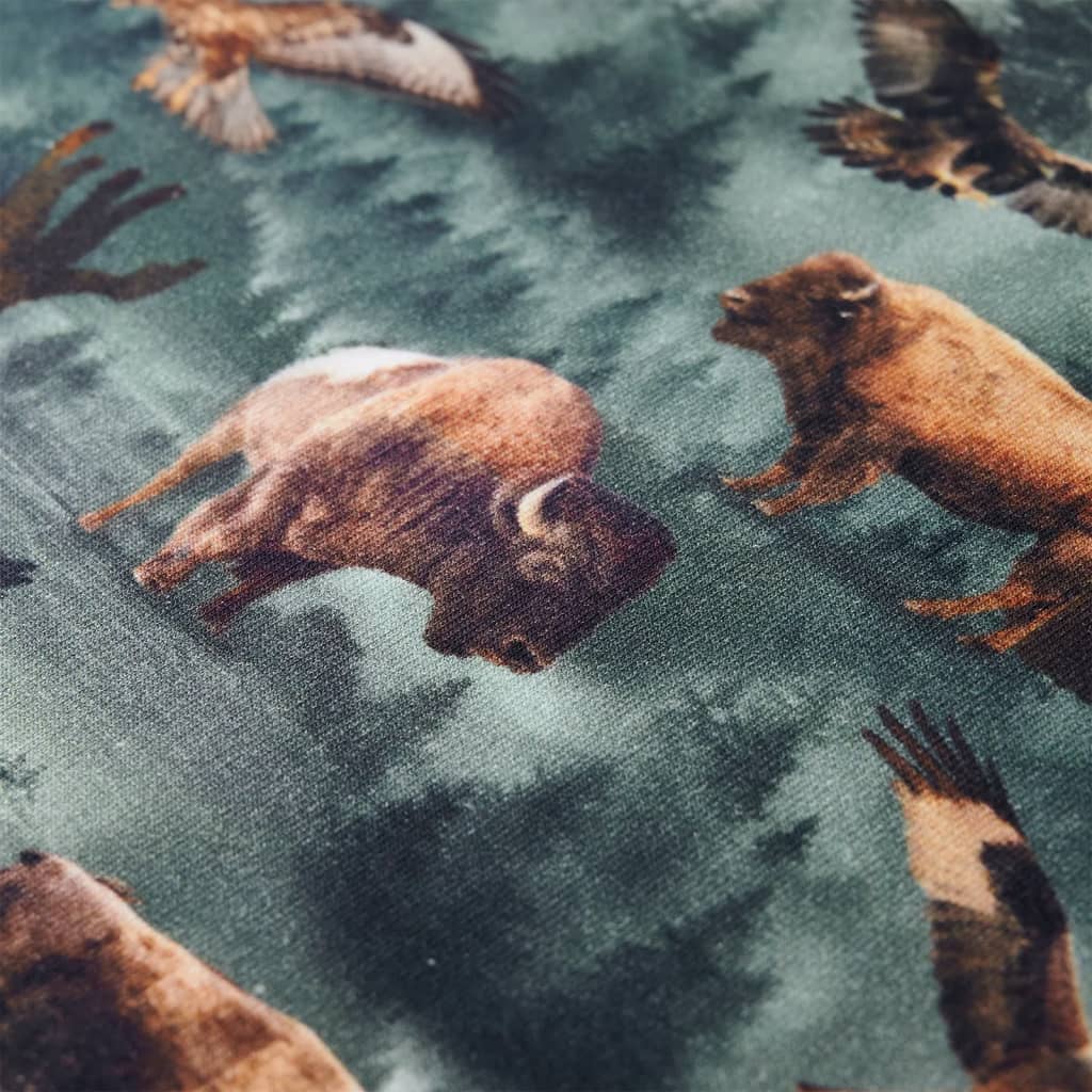 Sweat-shirt pour enfant taille 92 vert foncé - 92 (1 5-2 ans) - number 4.