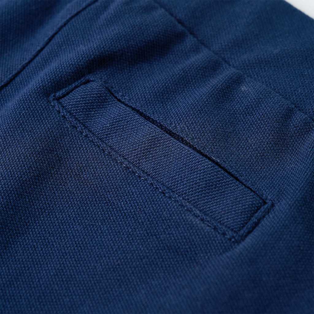 Pantalon pour enfant, cordon de serrage à la taille, bleu marine, taille 92 - 92 (1 5-2 ans) - number 7.