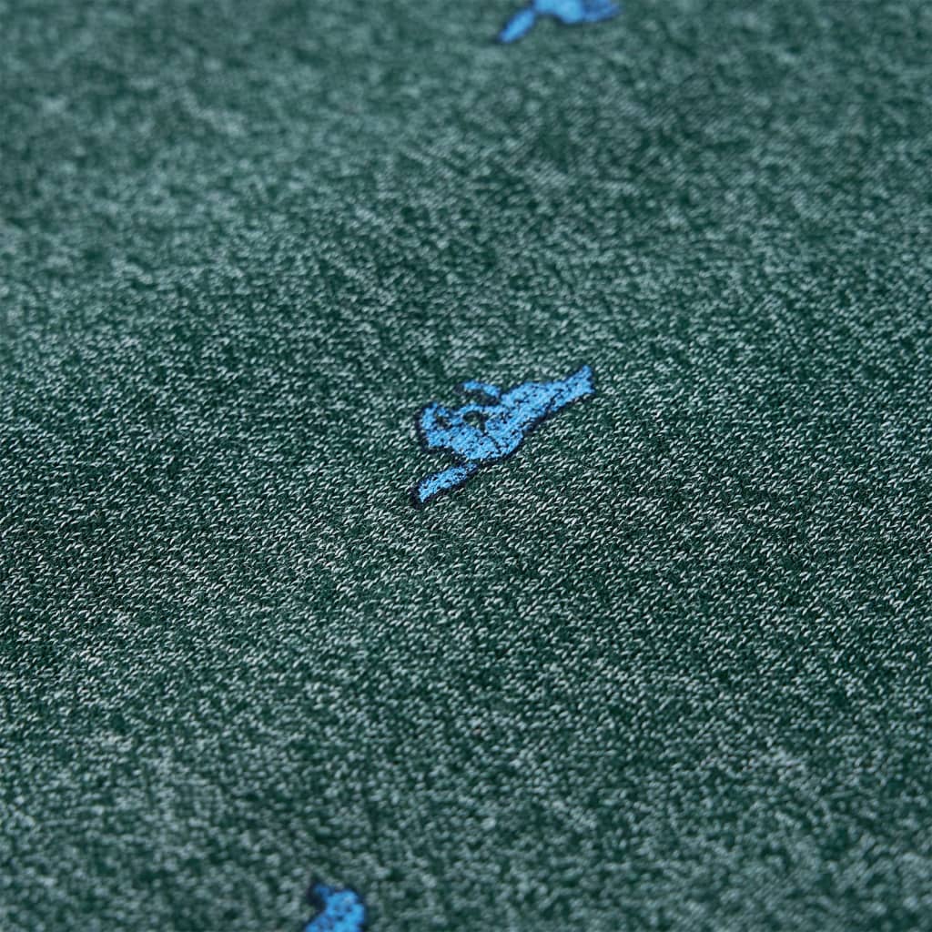 Sweat-shirt pour enfant vert foncé chiné taille 92 - 92 (1 5-2 ans) - number 5.