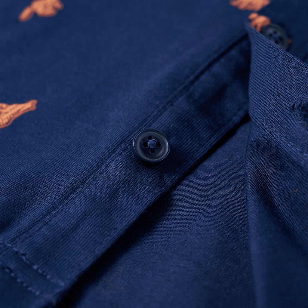 Chemise pour enfant taille 92 bleu marine - 92 (1 5-2 ans) - number 5.