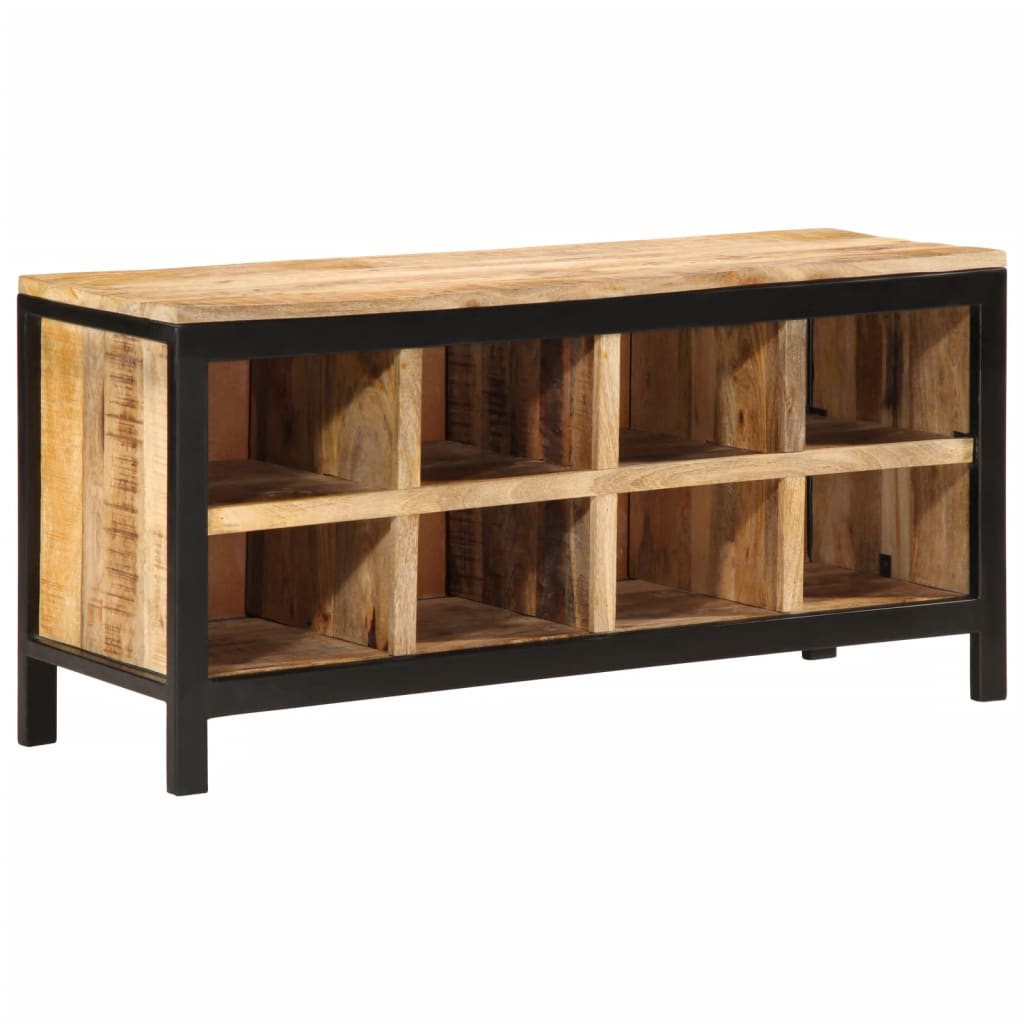 Klupa za cipele 110x35x51 cm čvrsto grubo drvo manga - number 12.