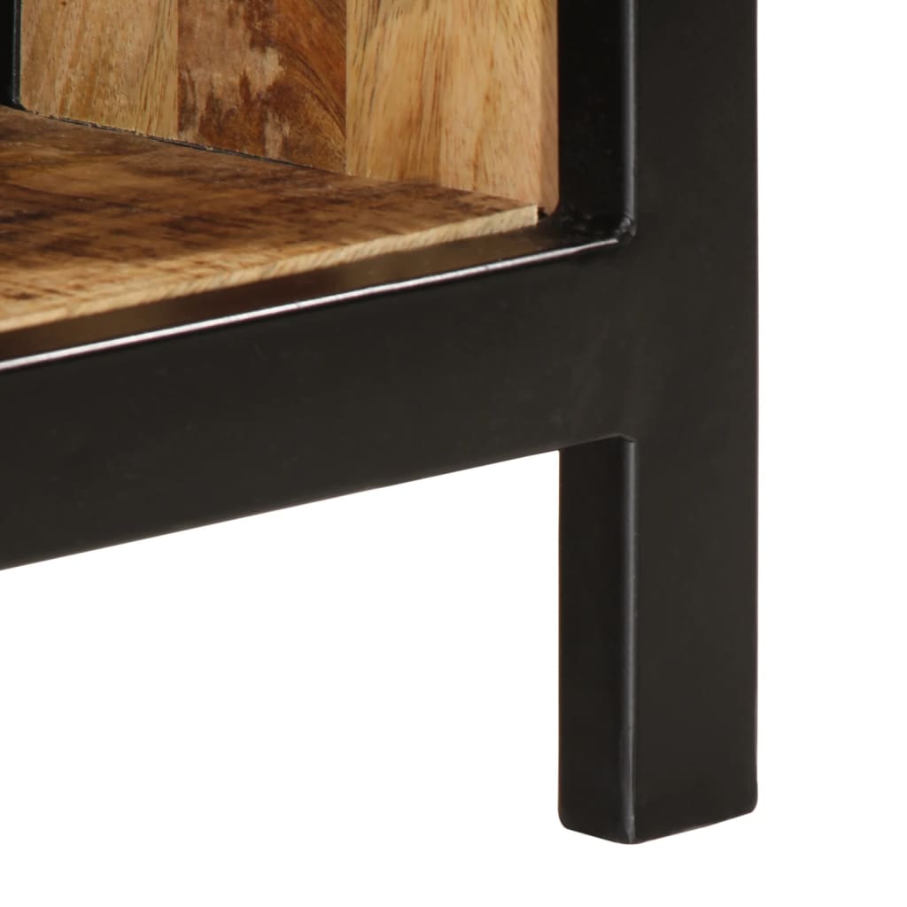 Klupa za cipele 110x35x51 cm čvrsto grubo drvo manga - number 8.