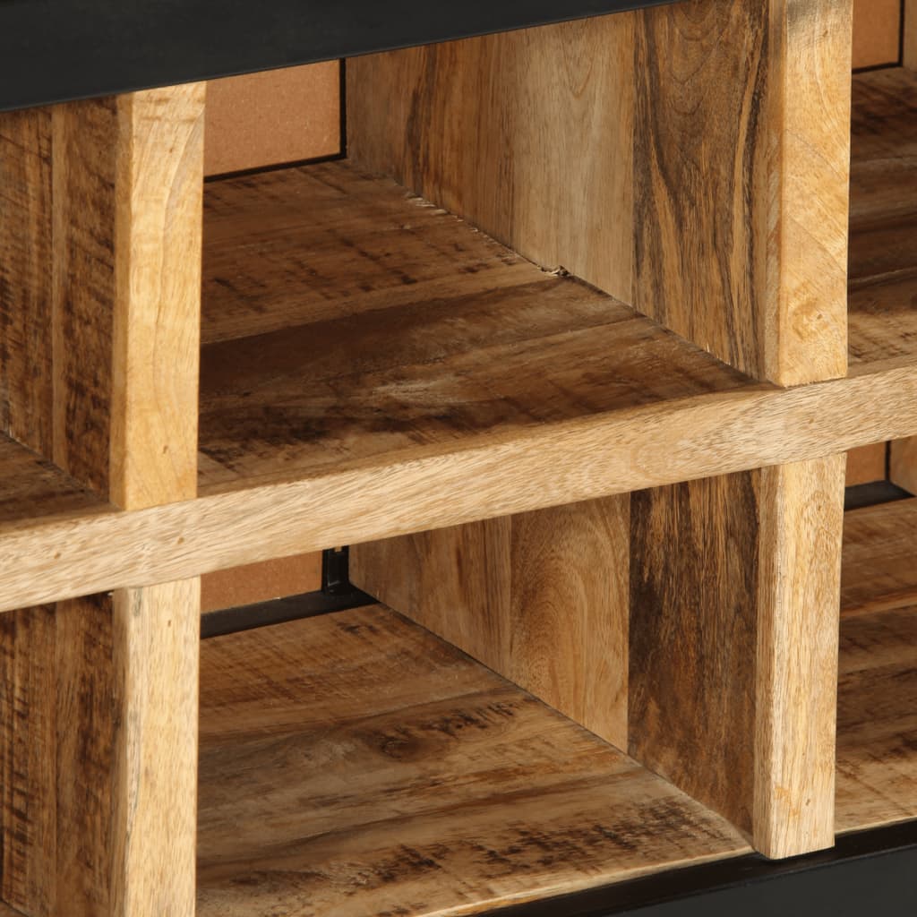 Klupa za cipele 110x35x51 cm čvrsto grubo drvo manga - number 7.