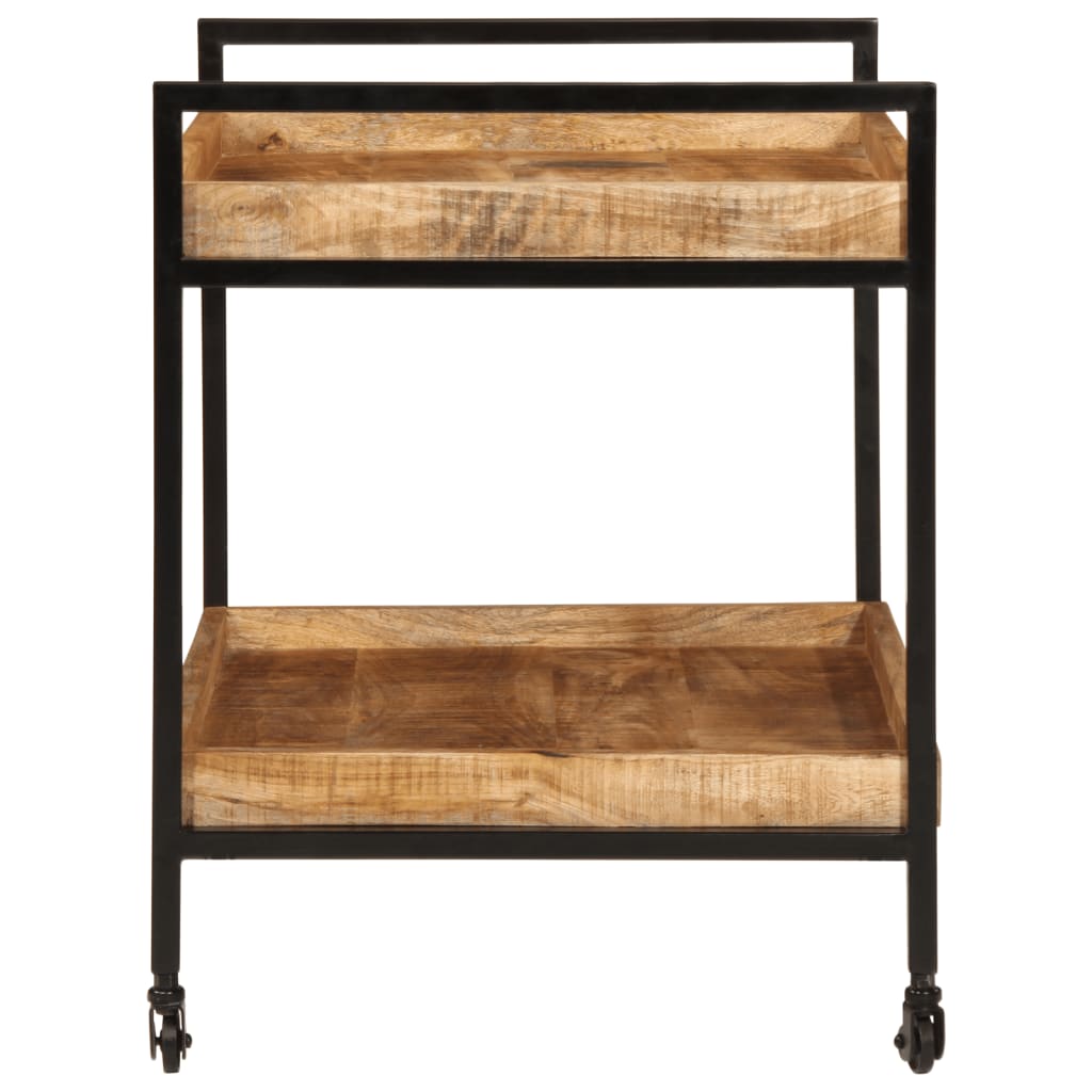 Køkkenvogn 80x55x70 cm massivt ru mangotræ - number 3.