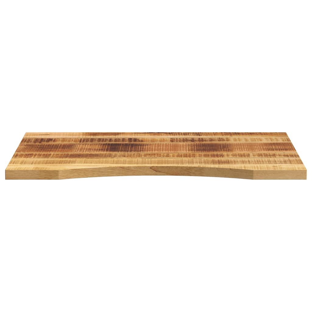 Bordplade med kurvet form 90x60x2,5 cm ru massivt mangotræ - 90 x 60 x 2 5 cm (l x b x t) - number 3.
