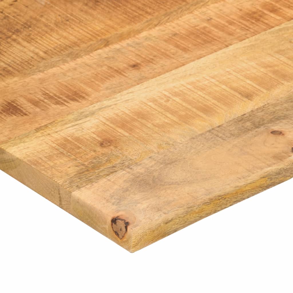 Bordplade med kurvet form 90x60x2,5 cm ru massivt mangotræ - 90 x 60 x 2 5 cm (l x b x t) - number 6.