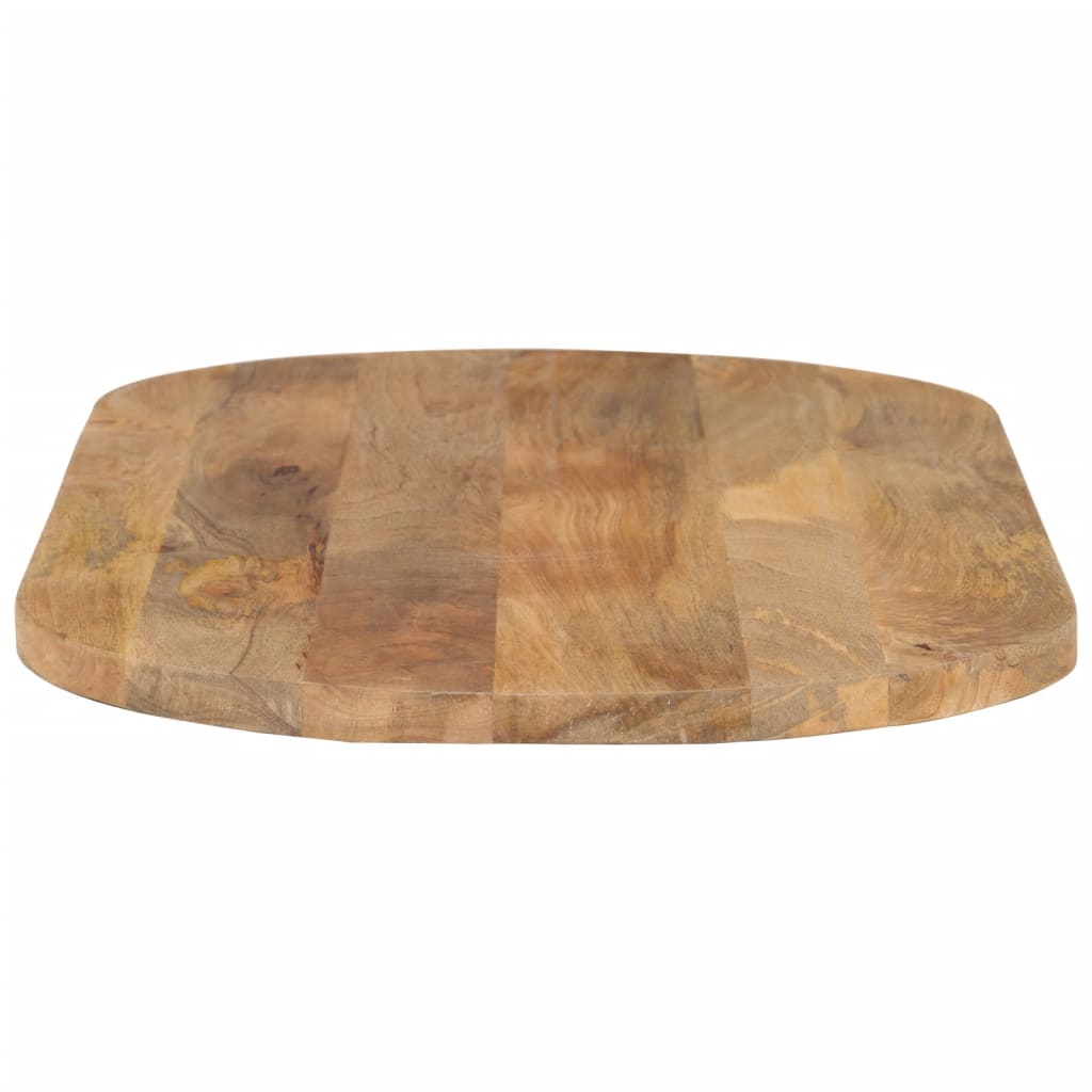 Bordplate 100x40x3,8 cm oval massivt mangotre - mango tree (naturlig), 100 x 40 cm, 1, 38 mm - number 4.